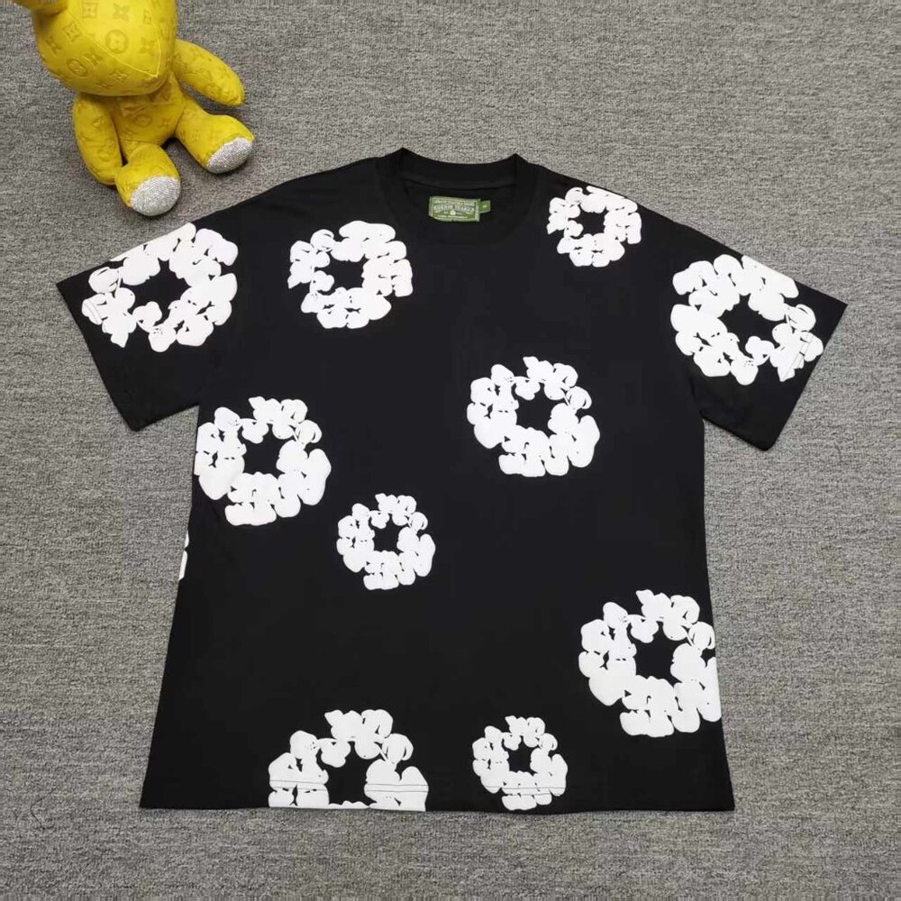 Denim Tears Black Short Sleeve Casual T-shirt